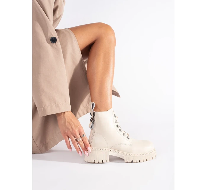 Pohodlné dámske členkové topánky hnedá platforma Pohodlné dámske členkové topánky hnedá platforma