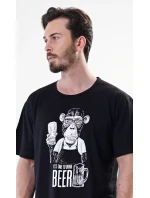 Pánska nočná košeľa s krátkym rukávom Opice Pánska nočná košeľa s krátkym rukávom Opice