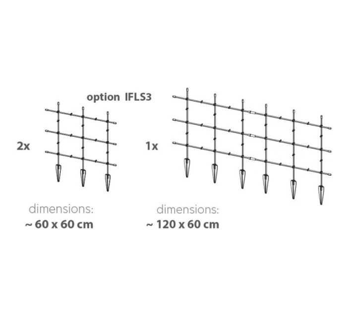 PODPIERKY NA RASTLINY FLOO PODPIERKY 60x120CM lesná zelená detské