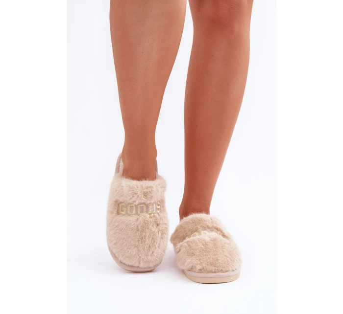 Dámské Pantofle S Medvídkem A  Béžové model 21681739 - Boto