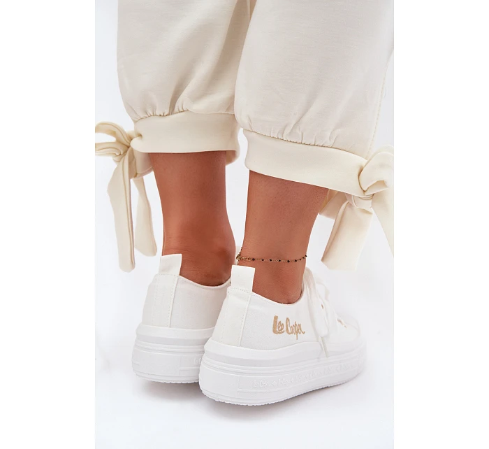 Platformové tenisky Lee Cooper LCW-26-44-4482 Bílé