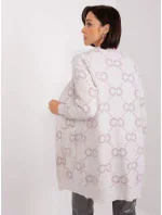 Sweter AT SW jasny fioletowy model 19040901 - FPrice Sweter AT SW jasny fioletowy model 19040901 - FPrice