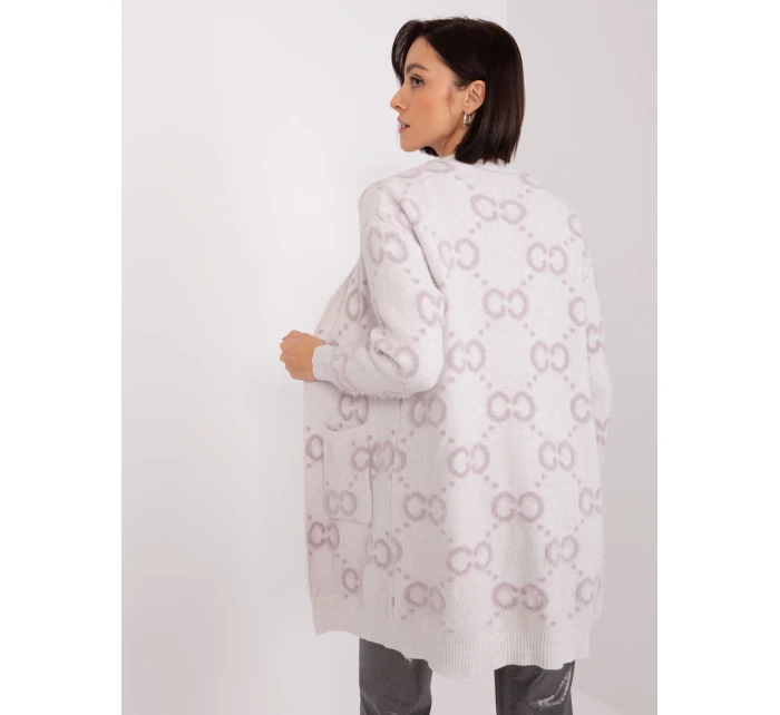 Sweter AT SW jasny fioletowy model 19040901 - FPrice Sweter AT SW jasny fioletowy model 19040901 - FPrice