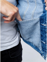 Pánska džínsová bunda GLANO - modrá