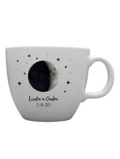 Personalizovaný MEGA XXL keramický hrnek 1000 ml s měsíční fází