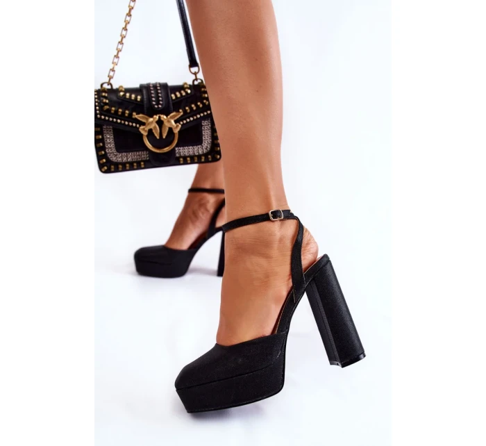 Sandále na podpätku model 173741 Step in style