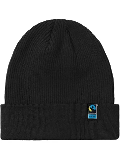 Neutral O 93056 Pletená čiapka z bio bavlny a fairtrade 77.9356 čierna