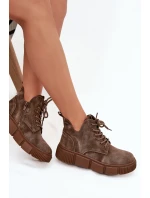 Semišové nízké dámské na platformě Big Star béžové model 21708669 - Big Star Shoes Semišové nízké dámské na platformě Big Star béžové model 21708669 - Big Star Shoes