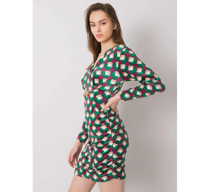 Šaty DHJ SK model 16265026 zelená - FPrice Šaty DHJ SK model 16265026 zelená - FPrice