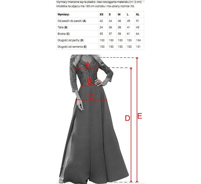 maxi šaty s květinou na a rozparkem modré model 22108483 - numoco