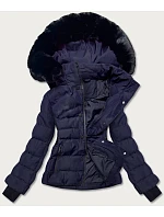 KRÓTKA KURTKA ZIMOWA DAMSKA GRANATOWA model 21244444 - J.STYLE KRÓTKA KURTKA ZIMOWA DAMSKA GRANATOWA model 21244444 - J.STYLE