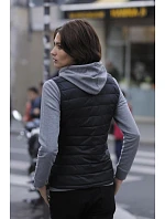 Women Dámská prošívaná vesta deep black model 22499673 - NEOBLU Women Dámská prošívaná vesta deep black model 22499673 - NEOBLU