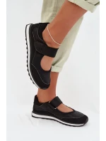 Sportovní dámské polobotky na suchý zip Černé Aveliette