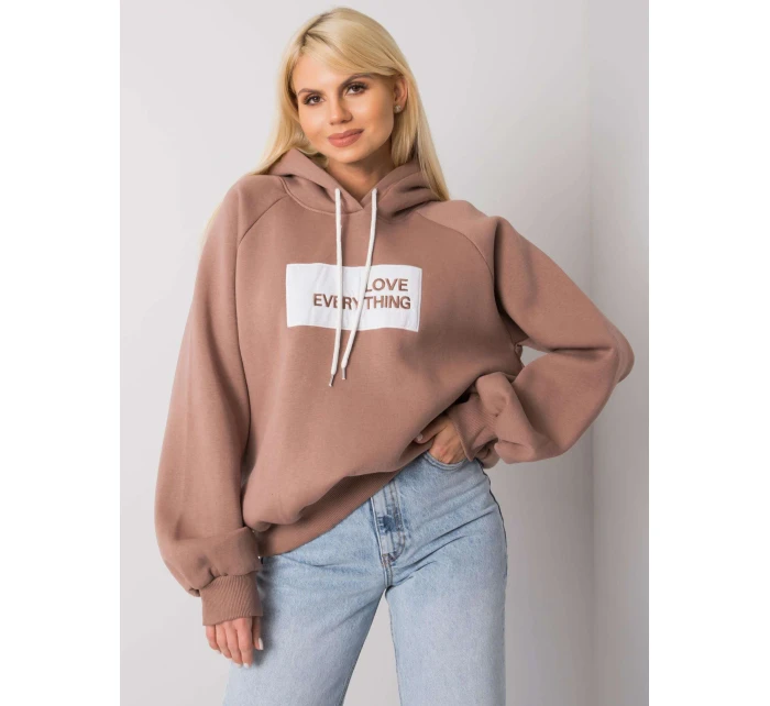 Mikina EM BL model 15883862 hnědá - FPrice Mikina EM BL model 15883862 hnědá - FPrice