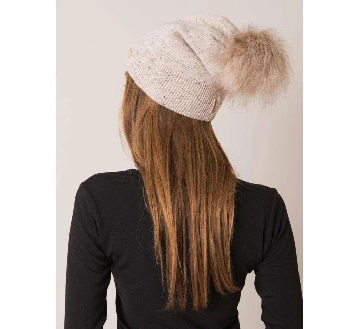 Dámská čepice model 14839420 béžová - FPrice