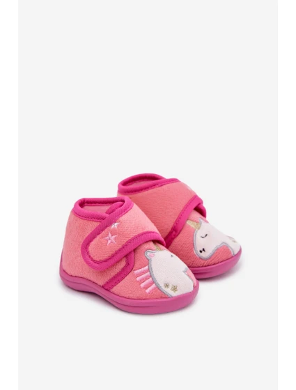 Detské papuče na suchý zips - fuchsiová Jeselle Detské papuče na suchý zips - fuchsiová Jeselle