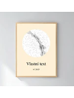 Personalizovaný magický fotorámik – 30x40 – hviezdna mapa Personalizovaný magický fotorámik – 30x40 – hviezdna mapa