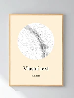 Personalizovaný magický fotorámik – 30x40 – hviezdna mapa