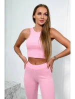 Sada mikiny, topu a legín světle růžová model 20823043 - Kesi Sada mikiny, topu a legín světle růžová model 20823043 - Kesi