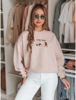 Dámská oversize mikina s  růžová Dstreet model 21989208 - FashionStreet