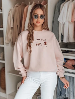 Dámska nadrozmerná mikina s jazvečíkmi JAMNIKOVE pink FashionStreet BY1497