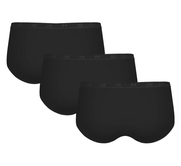 sloggi Basic+ Midi 3P - BLACK - SLOGGI BLACK - SLOGGI