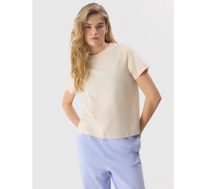 Dámske hladké tričko z organickej bavlny 4F