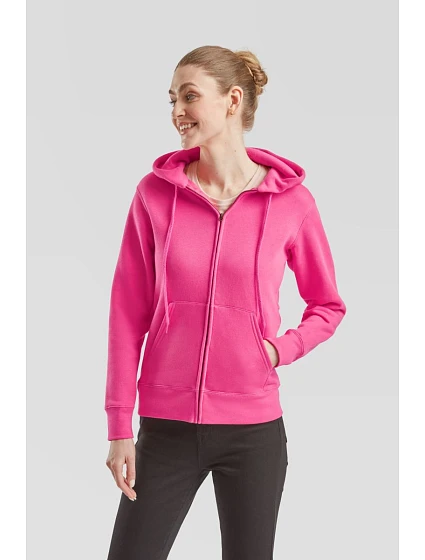Premium LadyFit Hooded Jacket Dámská mikina s kapucí model 22455390 white - Fruit of the Loom Premium LadyFit Hooded Jacket Dámská mikina s kapucí model 22455390 white - Fruit of the Loom
