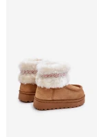 dětské s kožíškem a vzorem Camel model 21678794 - Boto