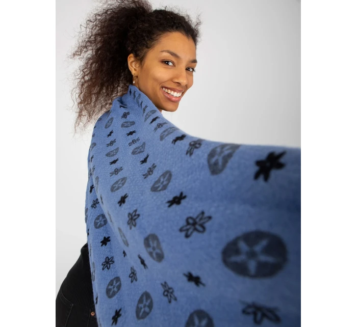 Dámský šátek AT CH tmavě modrý model 17892579 - FPrice Dámský šátek AT CH tmavě modrý model 17892579 - FPrice