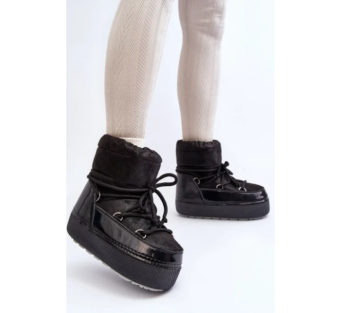 Dámské Sněhule S vázáním Black Toolsa Dámské Sněhule S vázáním Black Toolsa