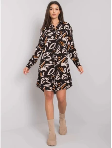 Dámske šaty 1103 čierno-béžové - RUE PARIS