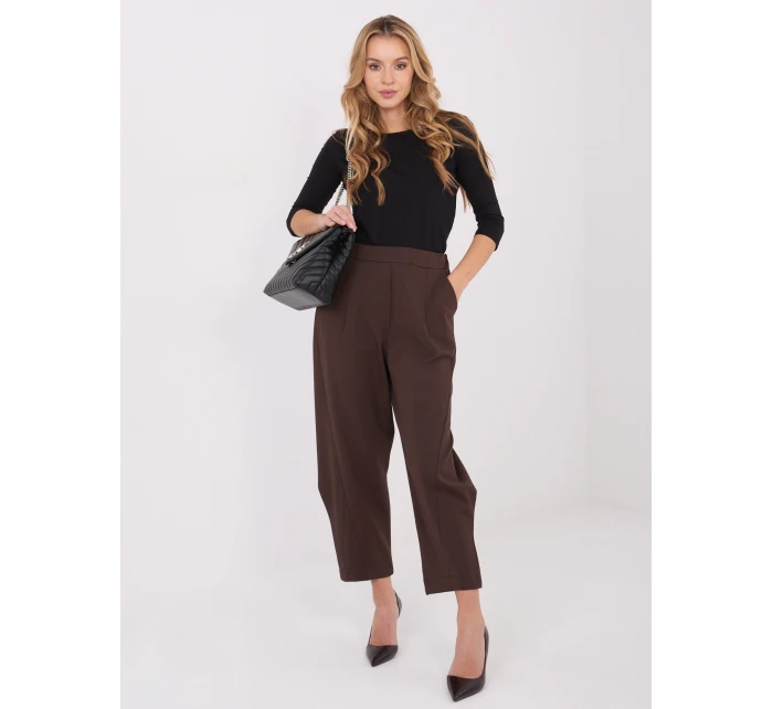 Dámske nohavice SP FL8557.46 Tmavo hnedé - FPrice