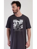 Pánska nočná košeľa s krátkym rukávom Mountain