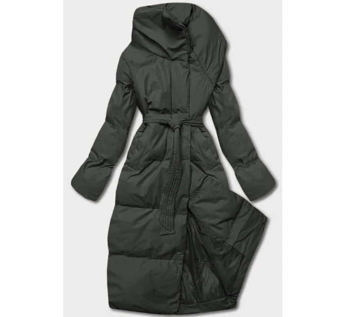 Dámska zimná skladacia bunda v army farbe (5M737-136) Dámska zimná skladacia bunda v army farbe (5M737-136)