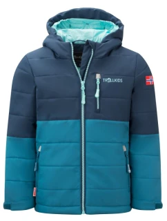 Zimná bunda pre dievčatá/chlapcov Trollkids Kids Hemsedal Snow Jacket XT zateplená modrá (513-104)