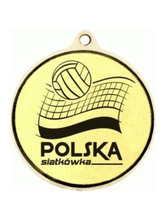 Medal złoty z miejscem na emblemat 50 mm - medal stalowy grawerowany laserem- RMI