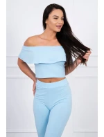 Modrá sada volánikov Modrá sada volánikov