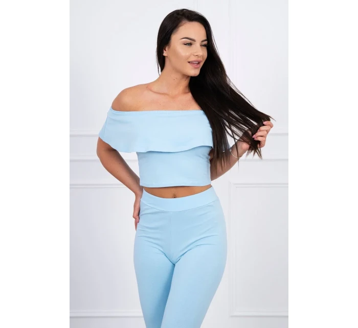 Modrá sada volánikov Modrá sada volánikov