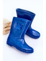 Dziecięce Gumowe Kalosze Niebieskie Malvi Dziecięce Gumowe Kalosze Niebieskie Malvi