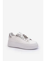 Dámské tenisky s ozdobou Bílé model 21652244 - Boto