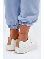 Dámské tenisky s krajkou model 22102739 Bílé - Lee Cooper