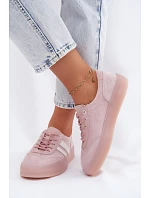 Tenisky z prírodného semišu na platforme Pink Coralia Tenisky z prírodného semišu na platforme Pink Coralia