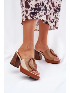 Žabky na podpätku model 212885 Krok vo veľkom štýle