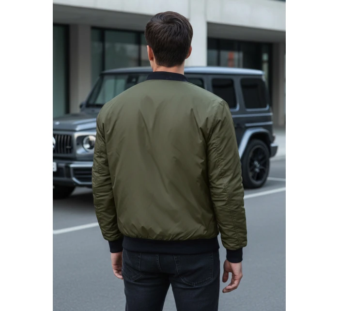 Pánská bunda bomber zelená Dstreet model 21968730 - FashionStreet