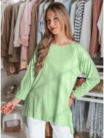 Dámska oversize maslová blúzka s príveskom COMFILA svetlozelená FashionStreet RY2792 Dámska oversize maslová blúzka s príveskom COMFILA svetlozelená FashionStreet RY2792