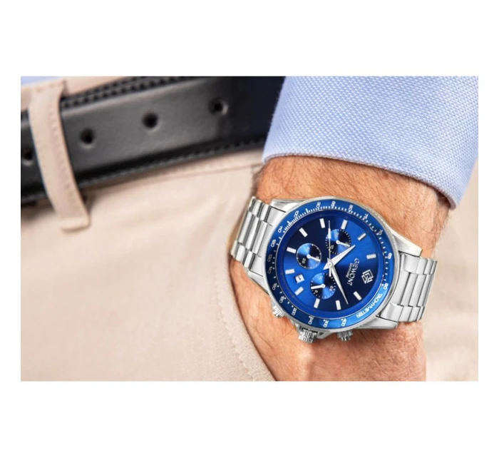 Pánské hodinky Chronograph Sapphire Silver Blue model 21807573 - Giewont Pánské hodinky Chronograph Sapphire Silver Blue model 21807573 - Giewont