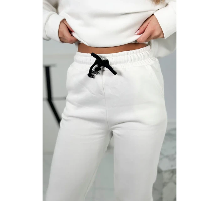 Bavlnená súprava s vyšívaným nápisom Paradise ecru