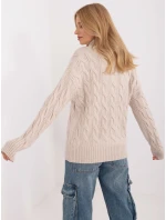 Sweter AT SW model 20463667 jasny beżowy - FPrice
