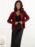 Sweter IR SW model 22404396 ciemny czerwony - FPrice Sweter IR SW model 22404396 ciemny czerwony - FPrice